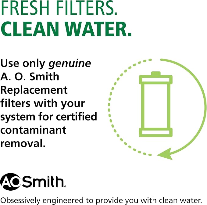 AO Smith 4.5"x10" 25 Micron Sediment Water Filter Replacement Cartridge - Image 3