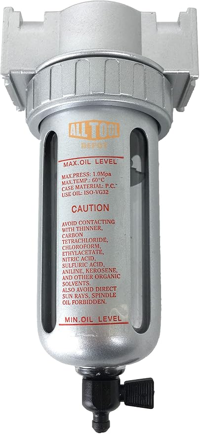 3/8" NPT MID FLOW Particulate Filter/Water Trap by AllToolDepot