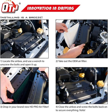 OTP2460 OTPerformance Engine Air Filter Washable : Fits - Image 3