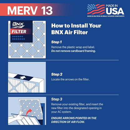 BNX TruFilter 20x25x1 Air Filter MERV 13 - Image 6