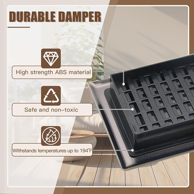 Bronze Color Floor Register Heavy Duty Walkable Steel Ease Adjust Air Vents - Image 4