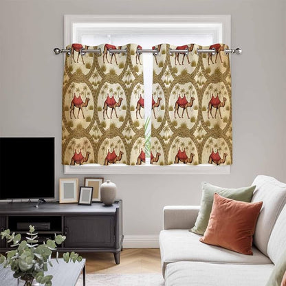 2 Panel Kitchen Cafe Curtains, Home Decor Window Covering Tier Curtains - Image 5