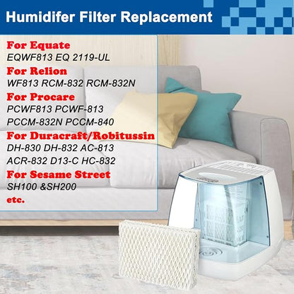 6 Pack WF813 Humidifier Filter Replacement, Upgraded Humidifier Wick Filter - Image 5