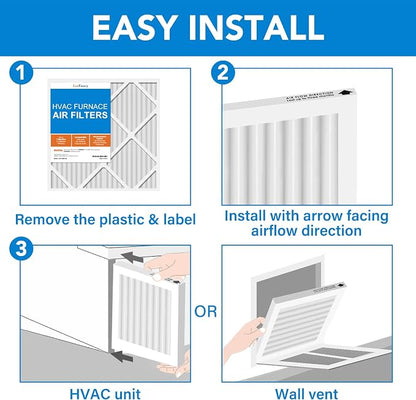 LotFancy 12x24x1 Air Filter MERV 13 6-Pack, Electrostatic Pleated HVAC Furnace - Image 6