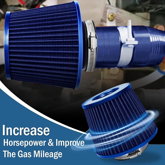Universal Clamp-On Air Intake Filter, High Performance, Washable Filter - Image 8