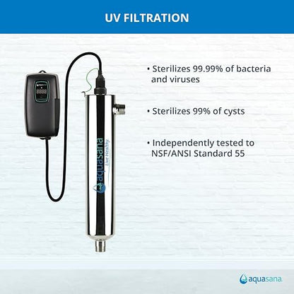 Aquasana Whole House Water Filter System | 1, 000 Gallons | Salt-Free Softener - Image 4