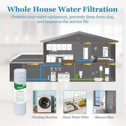 10 Micron String Wound Whole House Water Filter 10" x 2.5", 10-inch Universal - Image 7