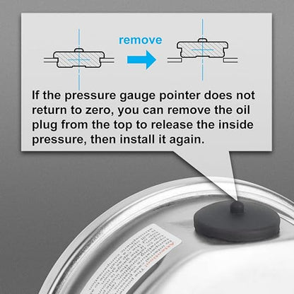 2-1/2" Dial Size, 0-5000 Psi Pressure Gauge, Glycerin Liquid Filled, 1/4" NPT - Image 6