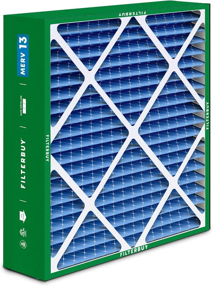 Filterbuy 24x25x5 Air Filter MERV 13 Optimal Smoke & Allergy Defense, - Image 9