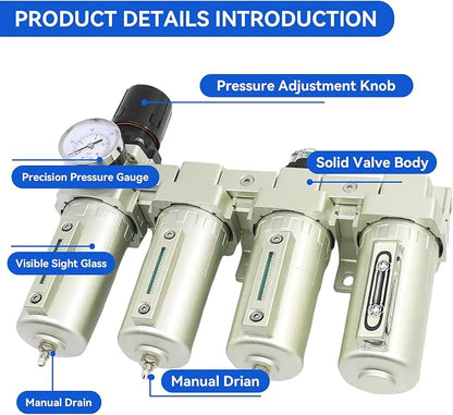 3/4" NPT Industrial Grade 4 Stage Air-Dryer-for-Compressor, - Image 4