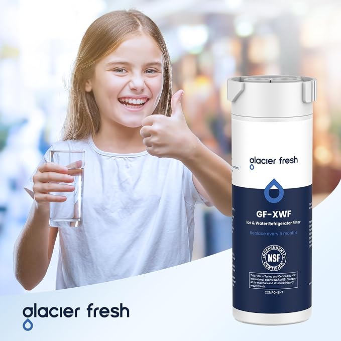 GLACIER FRESH XWF Replacement for GE XWF Refrigerator Water Filter Pack of 4 - Image 8
