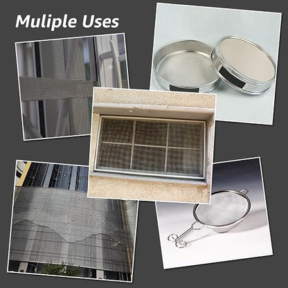 4 Pack 12x12 Inch Wire Mesh, 20 Mesh Stainless Steel Mesh, Never Rust Sturdy - Image 7