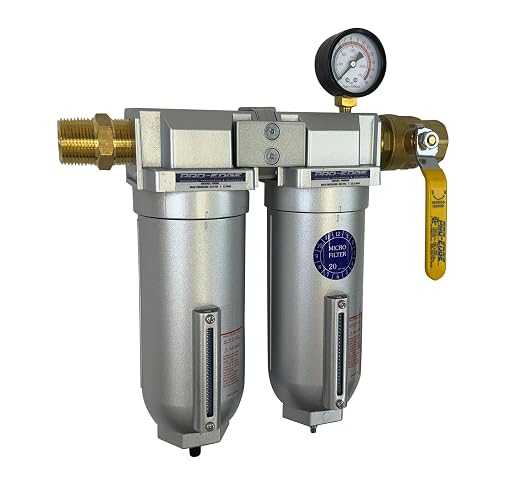 1/2" NPT Industrial Moisture Removing Particulate Filter Water Separator and Oil - Image 2