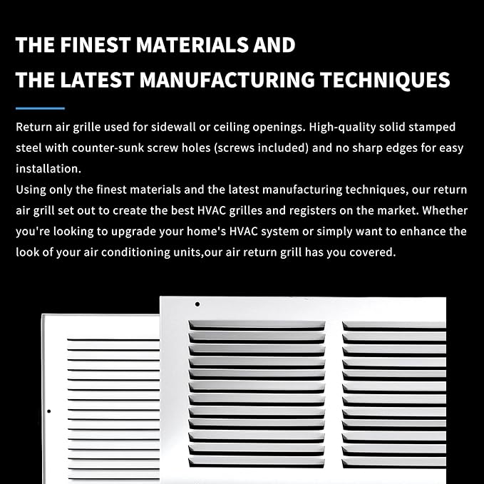 Return Air Grill 24x6, Air Return Vent Cover, Flat Vent Cover, Rejillas De Aire - Image 5