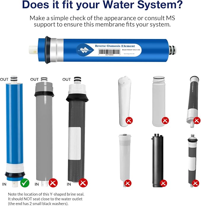 Membrane Solutions 150 GPD RO Membrane, Reverse Osmosis Membrane, RO Membrane - Image 5