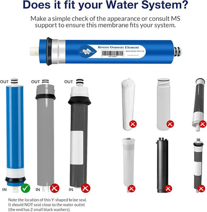 Membrane Solutions 150 GPD RO Membrane, Reverse Osmosis Membrane, RO Membrane - Image 5