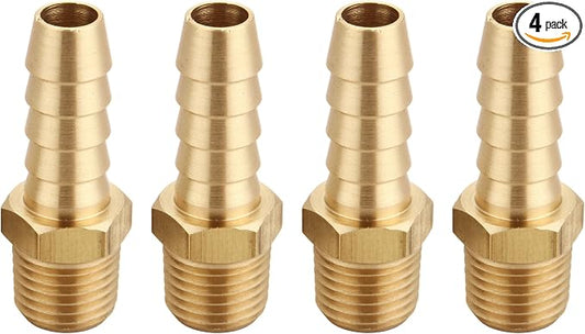 TANYA HARDWARE 3/8" Barb to 1/4" NPT Male Thread Air Hose Repair Kit by TTANYAHARDWARE