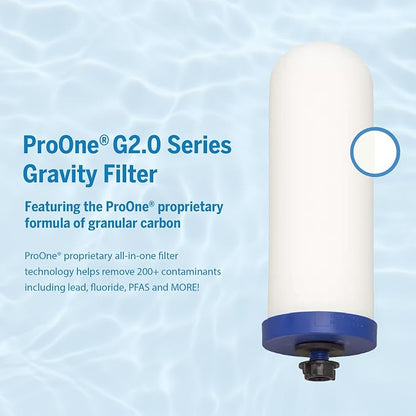 ProOne 9-Inch Gravity Water Filter Replacement G-Series 3-Pack - Image 3