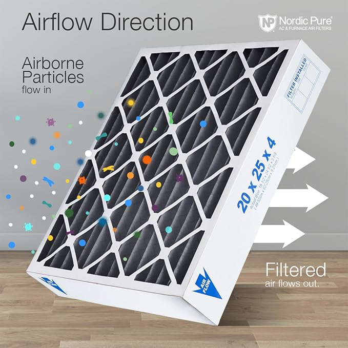 Nordic Pure 18x24x4 Pleated Air Filter MERV 12 Plus Carbon 2 Pack - Image 8