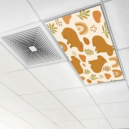 6 Pcs Fluorescent Light Covers for Ceiling Lights Cute Capybara Gifts Rainbows - Image 6