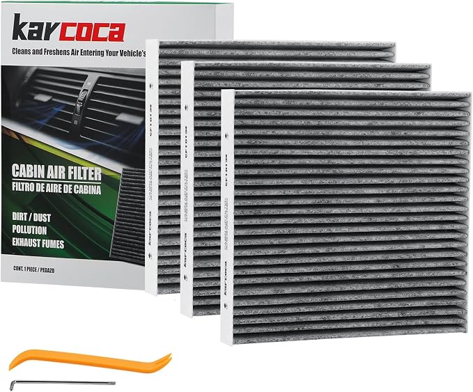 CF12150 Cabin Air Filter With Activated Carbon Compatible with 2015 2016 2017 by KARCOCA