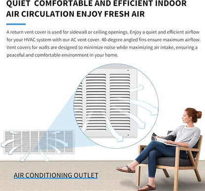 32x12 Return Air Grille, Air Return Vent Cover, Flat Vent Cover, Rejillas De - Image 7