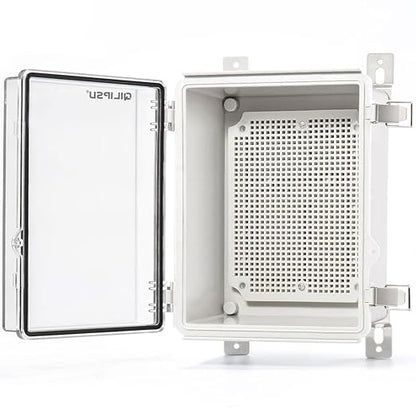 QILIPSU Outdoor WiFi Enclosure, 8.6"x6.7"x4.3" Waterproof Electrical Junction by QILIPSU