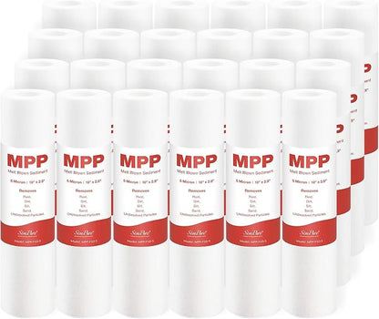 SimPure 5 Micron 10" x 2.5" Whole House Carbon Sediment Water Filter Cartridge by SimPure_Water