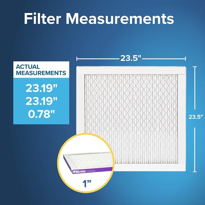 Filtrete 23.5x23.5x1 AC Furnace Air Filter, MERV 12, MPR 1500, CERTIFIED asthma - Image 2