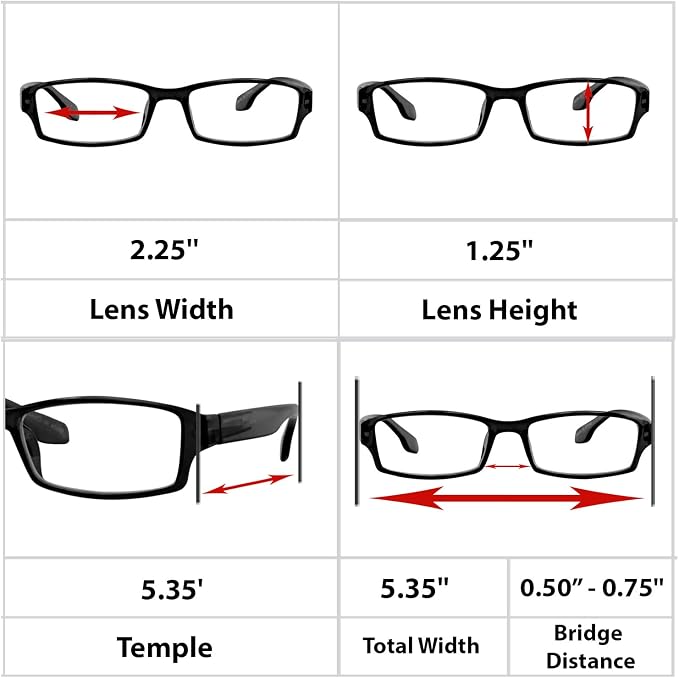 TruVision Readers Reading Glasses, Comfort Spring Hinges - Image 7