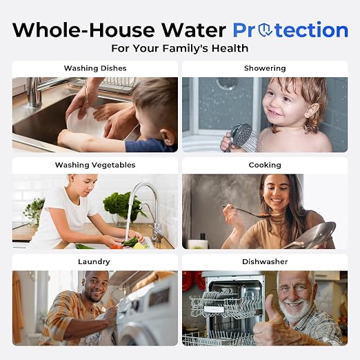 iSpring WGB31B-PF Whole House Water Filter System, SGS-Tested to Remove up to - Image 5