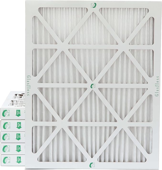 15x20x2 MERV 10 2" Inch Pleated Air Filters By Glasfloss. Box of 6. Actual by Glasfloss
