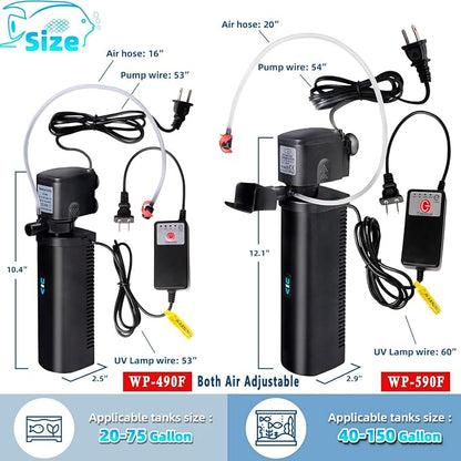 Aquarium U-V Filter 290GPH w/ Scientific Timer - Image 7