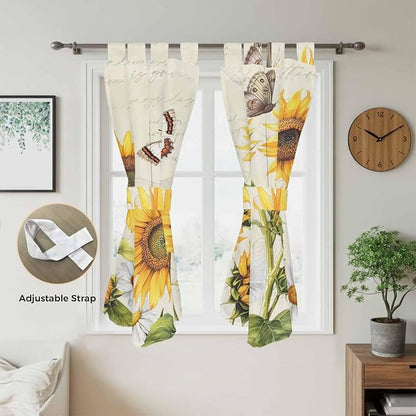 Farm Sunflowers Living Room Curtains 84 Inch Length, Window Curtains Tab Top - Image 5
