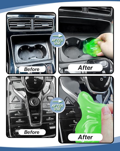 Car Cleaner Gels 4 Pack, Universal Dust Cleaner Putty Cleaner Slime, Cleaning - Image 3