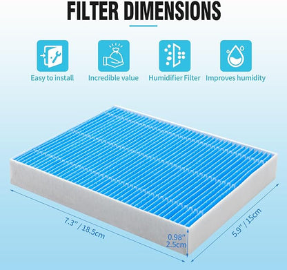 DerBlue 12pcs Wick Replacement Filter and 6pcsTop Fill Humidifier Replacement - Image 6