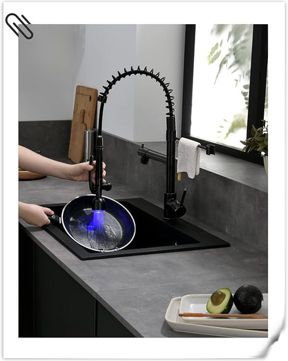 Fapully Commercial Single Handle Pull Down Sprayer Oil Rubbed Bronze Kitchen - Image 6