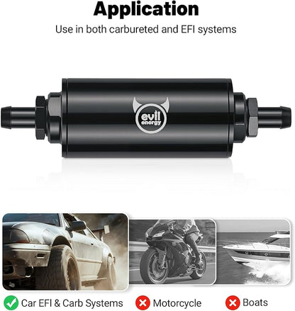 EVIL ENERGY Inline Fuel Filter 100 Micron - Image 4