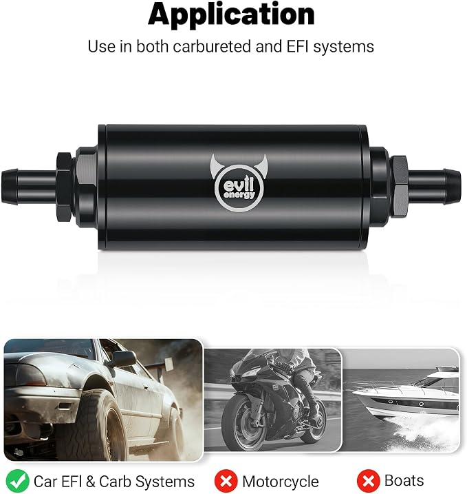 EVIL ENERGY Inline Fuel Filter 10 Micron - Image 4