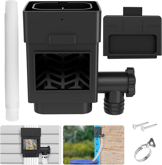 WADEO Rainwater Collection System, Downspout Diverter Fits by WADEOmakeyourlifebetter