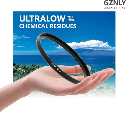 58mm to 43mm Step-up Adapter Rings Filter Adapter Black Metal Step Down Filter - Image 2