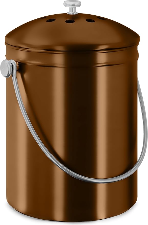 Utopia Kitchen Compost Bin for Kitchen Countertop, 1.3 Gallon Compost Bin for by UTOPIAKITCHEN