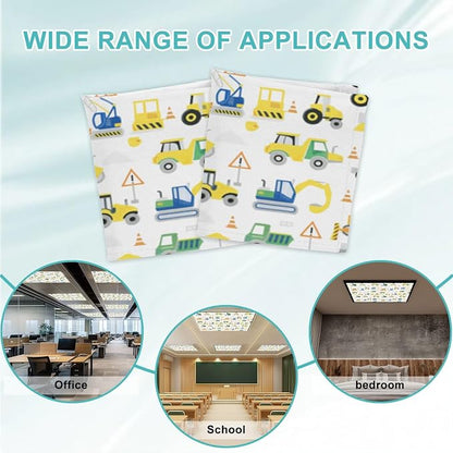4 Pcs Fluorescent Light Covers for Ceiling Lights Construction Vehicles - Image 7