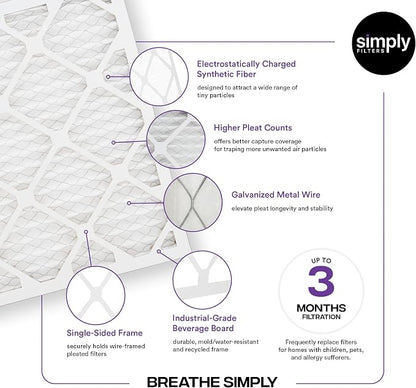 Simply 12x12x1 Air Filter, Merv 13, 6 Pack, - Image 4
