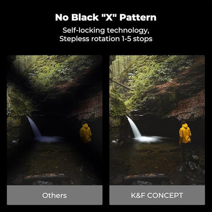 K&F CONCEPT 67mm Variable ND2-32 ND Lens Filter & Circular Polarizing Filter - Image 4
