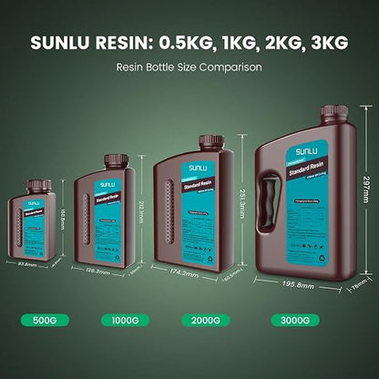 SUNLU 3D Printer Resin 3kg, Fast Curing Standard 3D Resin - Image 9