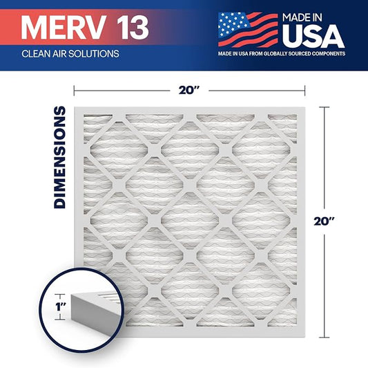 BNX 20x20x1 MERV 13 Air Filter 2 Pack - Image 2