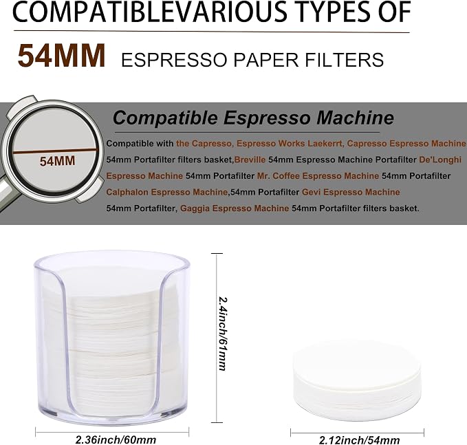 54mm Espresso Paper Filters - Image 2
