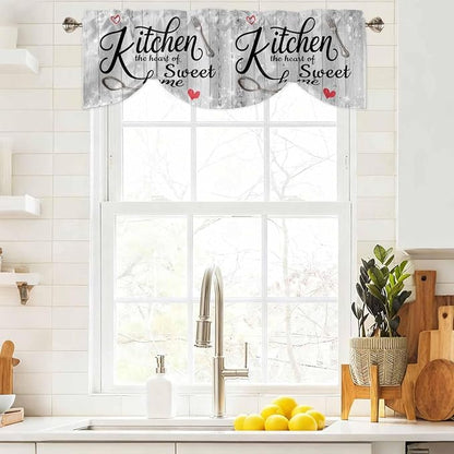Kitchen Knife Fork Tie Up Valance Curtains - Image 9