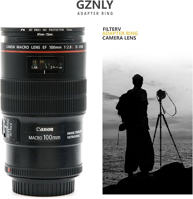 49mm to 77mm Step-up Adapter Rings Filter Adapter Black Metal Step Down Filter - Image 7